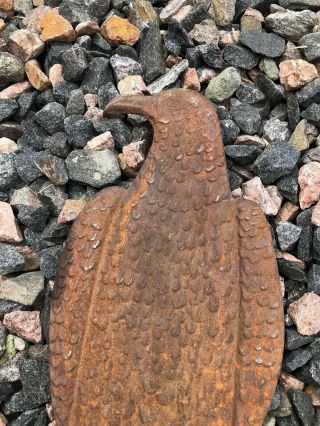 Authentic Vintage Rare Eagle Windmill Weight Old Cast Iron Farm 5