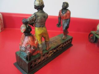 - DARKTOWN BATTERY 1888 - J & E STEVENS - CAST IRON - MECHANICAL BANK 3