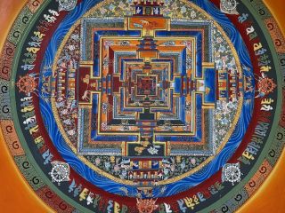 MasterPiece Handpainted Tibetan Kalachakra Mandala thangka Painting Chinese 2