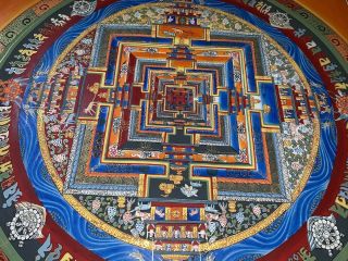 MasterPiece Handpainted Tibetan Kalachakra Mandala thangka Painting Chinese 4
