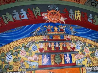 MasterPiece Handpainted Tibetan Kalachakra Mandala thangka Painting Chinese 5