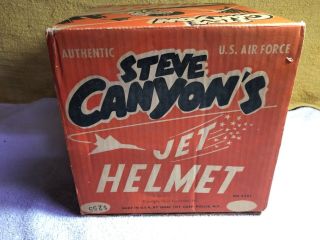 1959 Ideal Steve Canyon Jet Helmet Vintage Toy with Box 2