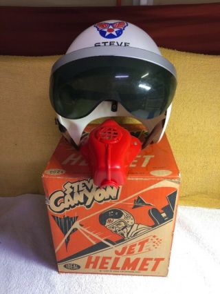 1959 Ideal Steve Canyon Jet Helmet Vintage Toy with Box 3