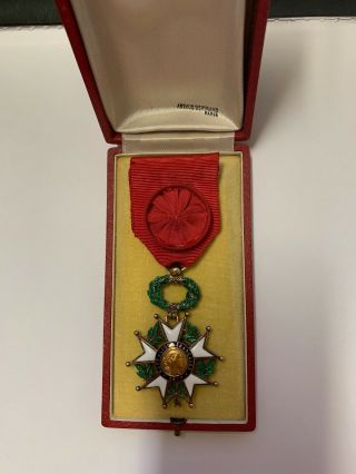France Knight Order Legion Honor 1870 Medal Wwi French Decoration Merit 14k Gold