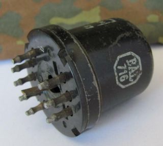 WWII GERMAN WEHRMACHT LUFTWAFFE TELEFUNKEN RADIO LAMP BAL DC11 3