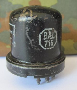 WWII GERMAN WEHRMACHT LUFTWAFFE TELEFUNKEN RADIO LAMP BAL DC11 5