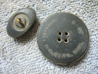Dug (2) Goodyear Rubber Buttons From Berdan 