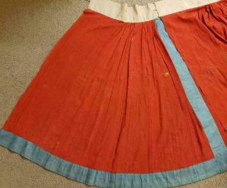 Antique Chinese Embroidery Woman ' s Skirt,  Early 20th C 10