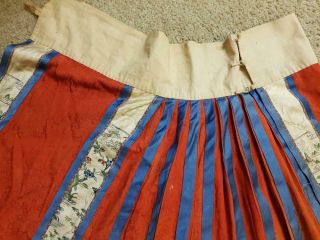 Antique Chinese Embroidery Woman ' s Skirt,  Early 20th C 2