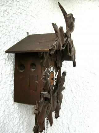 Antique Egon Steimer German Black Forest Cuckoo Clock circa 1910s. 8