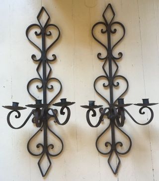 Spanish Revival Sconces Wrought Iron Monterey Style Arts And Crafts Gothic