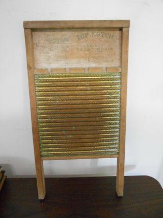 Antique Vintage Brass King Wash Board