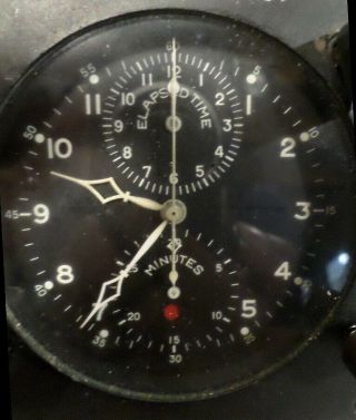 USAF Aircraft Chronograph Clock - - Wakmann Watch Company,  NYC,  US 2