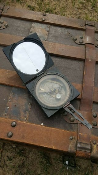 Vintage Nautical Brunton Compass Kevin & Hughes London 1917