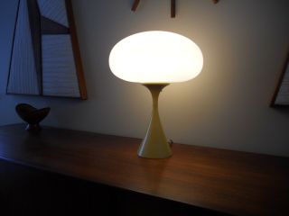 Mid century Laurel Mushroom lamp ochre yellow retro vintage Bill Curry 1960 ' s 3