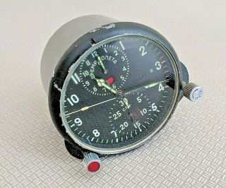 Rare Vintage Clock From The Aircraft Achs - 1m " B " Ussr.  № 01678.