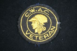 Post Ww2 Canadian Womens Cwac Veteran Blazer Crest Badge Patch