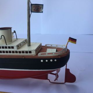 S177 For Märklin Fleischmann passenger ship 1930 - 1950 Vintage Metal sheet Boat 10