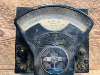 Antique Weston Model 1 Dc Voltmeter 0 - 150 Dc