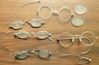 Antique Spectacles Glasses 19th Cent.  Eyeglasses Civil War Optical Optometrist