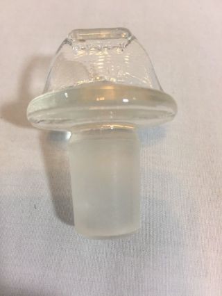 Vintage Pyrex Sulfuric Acid Apothecary Bottle Jar H2SO4 Ground Glass Stopper 6