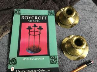 Roycroft Hammered Copper Candleholders 5