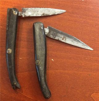 2 CIVIL WAR ERA 19TH CENTURY NAVAJA KNIFES 4