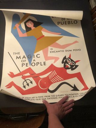 Alexander Girard Poster El Encanto De Un Pueblo Toy Exhibition 1968 Worlds Fair 8
