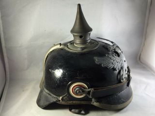 WW1 German Pickelhaube Helmet All Fine 4