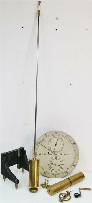 Antique 19thC English 8 Day Silvered Dial Precision Regulator Longcase Clock 2