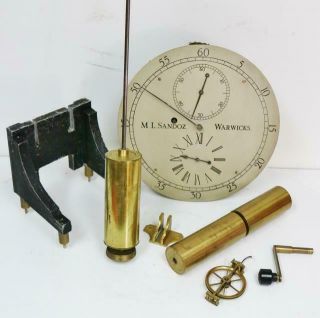 Antique 19thC English 8 Day Silvered Dial Precision Regulator Longcase Clock 3