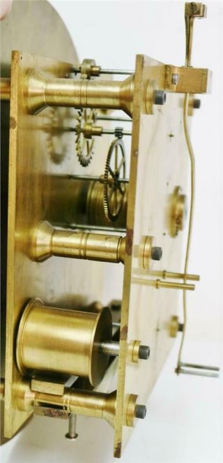 Antique 19thC English 8 Day Silvered Dial Precision Regulator Longcase Clock 6