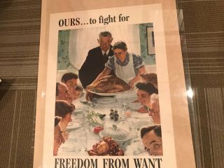 1943 WW 11 Norman Rockwell Poster 