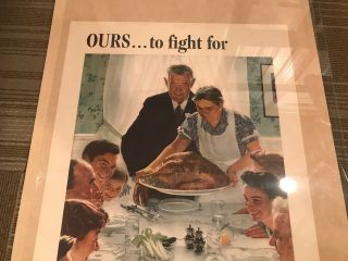 1943 WW 11 Norman Rockwell Poster 