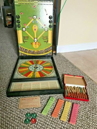 Scarce Antique 1912 Major League Baseball Board Game - Highly Desirable/ Complete