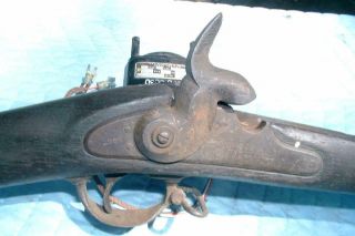 Civil War Model 1862 Springfield Rifle Musket Lock,  stock and rod 4