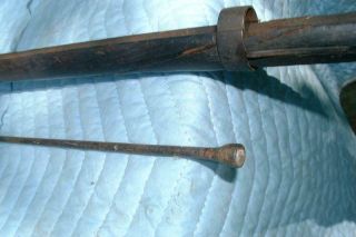 Civil War Model 1862 Springfield Rifle Musket Lock,  stock and rod 9