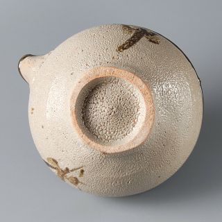 EB178 Japanese Vintage Mashiko Ware Ceramic Katakuchi Big Bowl by Shoji Hamada 6