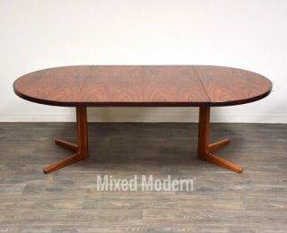 Danish Modern Rosewood Round Dining Table