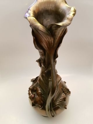 Art Nouveau Vase Water Jug By Past Times Bronze Effect ‘ VERONESE pattern 2005 11