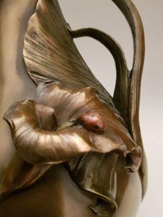 Art Nouveau Vase Water Jug By Past Times Bronze Effect ‘ VERONESE pattern 2005 2