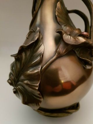 Art Nouveau Vase Water Jug By Past Times Bronze Effect ‘ VERONESE pattern 2005 4
