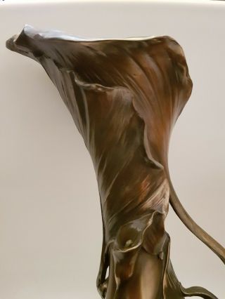 Art Nouveau Vase Water Jug By Past Times Bronze Effect ‘ VERONESE pattern 2005 5