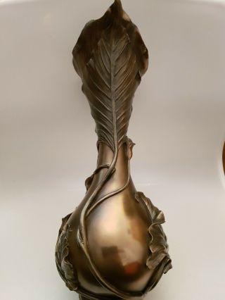 Art Nouveau Vase Water Jug By Past Times Bronze Effect ‘ VERONESE pattern 2005 6