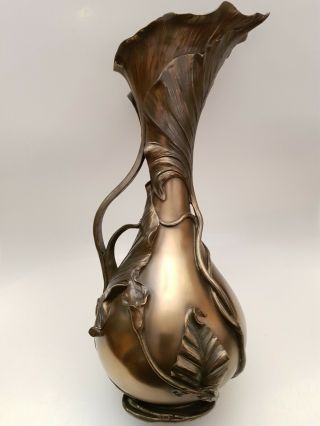 Art Nouveau Vase Water Jug By Past Times Bronze Effect ‘ VERONESE pattern 2005 9