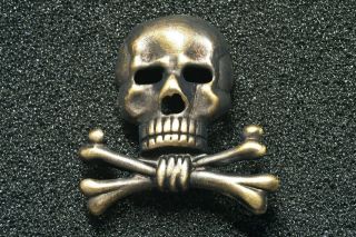 Ww1 Prussian Husars Skull Cap Badge - Braunschweigisches Husaren - Regiment Nr.  17