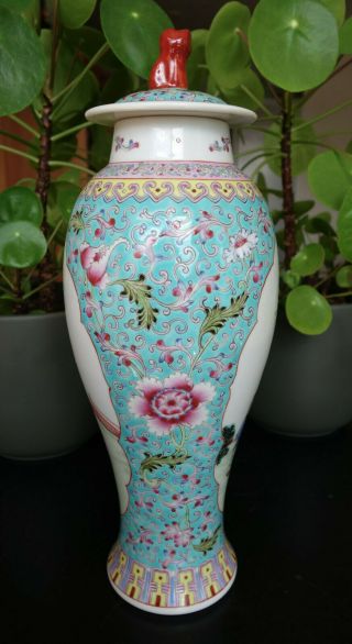 Outstanding Quality Antique Chinese Famille Rose Porcelain Vase Republic Proc