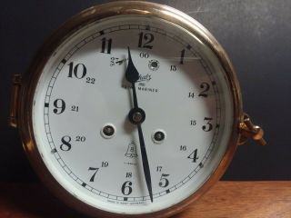 Schatz 8 Day 11 Jewels 1881 Royal Mariner Brass Ships Bell Clock 2