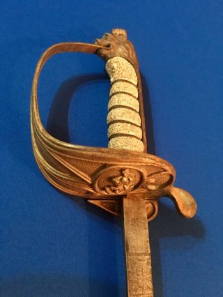 Antique Old Vintage Italian Officer Navy Naval Sword Dagger Knife