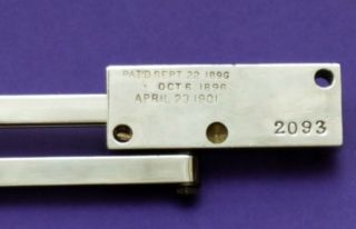Antique Improved Willis Planimeter w/Case - 1901 - Mfg James L.  Robertson & Sons 5